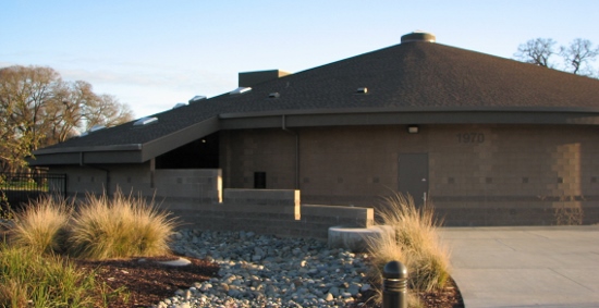 Maidu Museum building on a clear winter's day.
