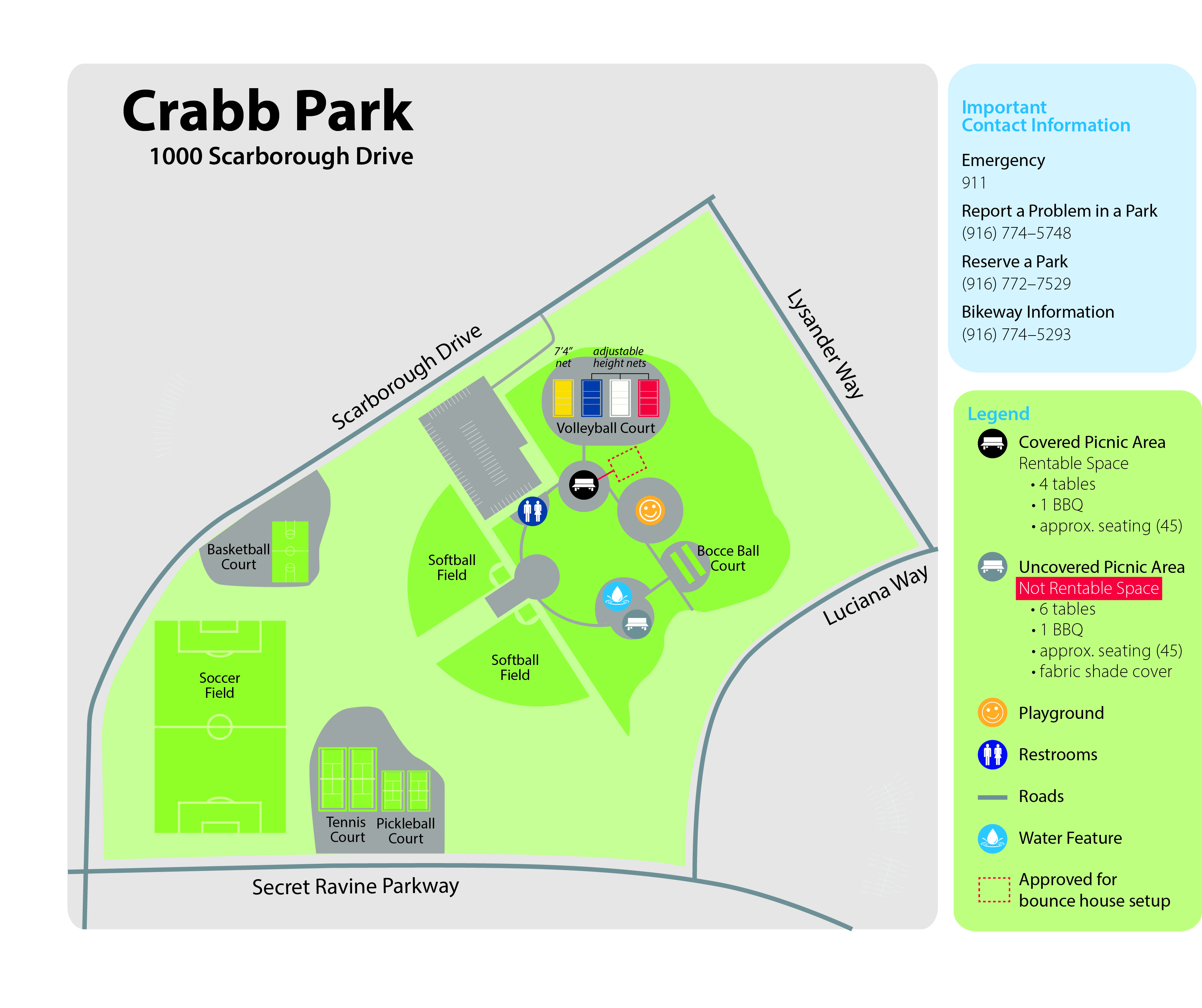 Harry Crabb Park Map