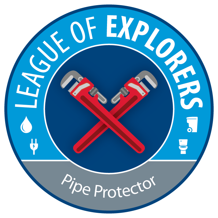 League of Explorers Pipe Protector Badge