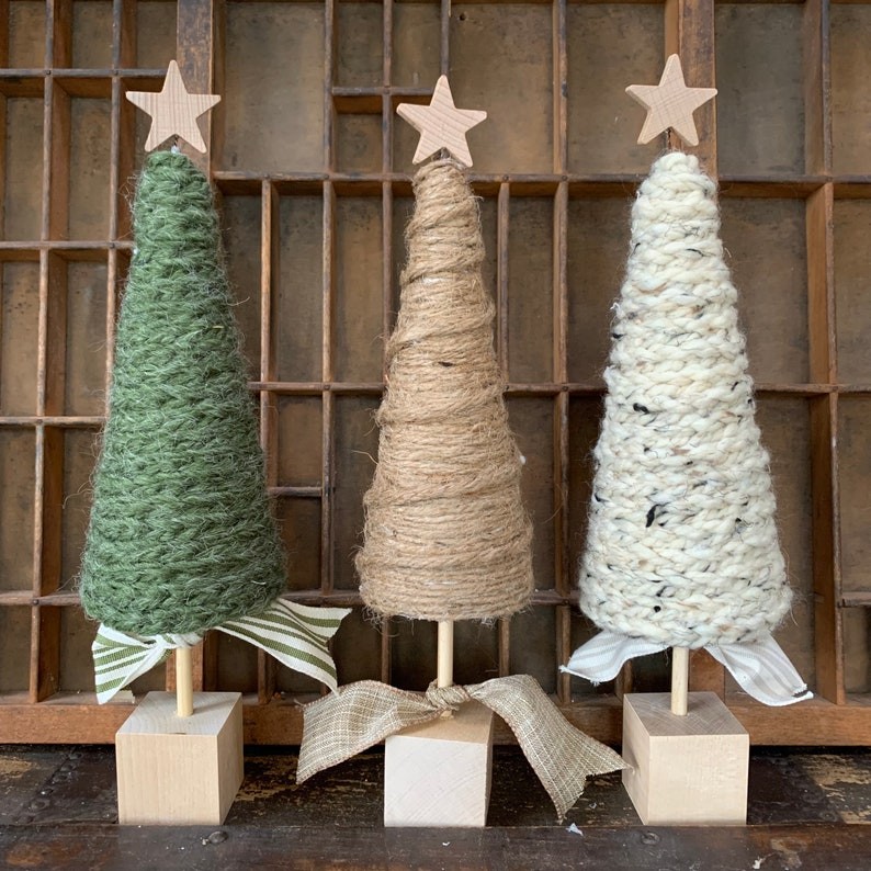 Yarn Christmas Tree Craft